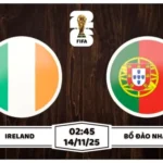 Nhận định soi kèo Ireland vs Bồ Đào Nha Cách Biệt 1 Bàn