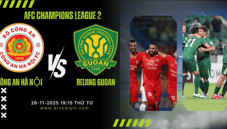 Nhận định Công An Hà Nội vs Beijing Guoan