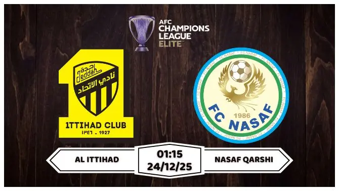 Nhận định Al Ittihad vs Nasaf Qarshi 01h15 ngày 24/12