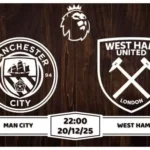 Nhận định Man City vs West Ham Premier League Vòng 17