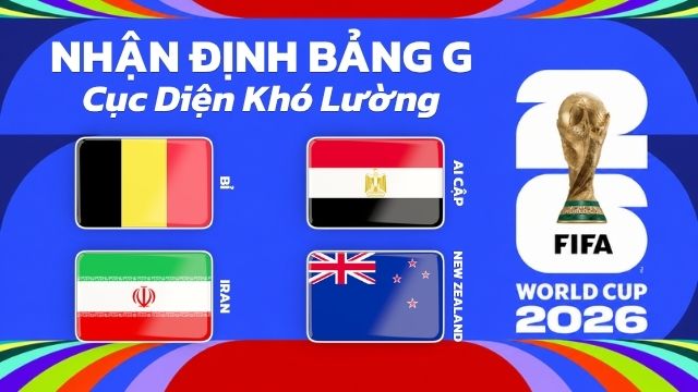 Nhận định bảng G World Cup 2026 - Tấn công vs phòng ngự