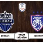 Nhận định Buriram vs Johor DT 19h00 ngày 13/05