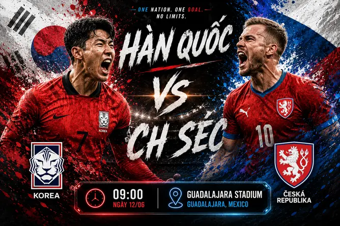 Nhận định, soi kèo Hàn Quốc vs CH Séc: 09h00 ngày 12/06