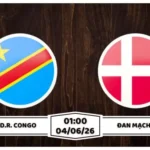 Nhận định, soi kèo D.R. Congo vs Đan Mạch: 01h00 ngày 04/06